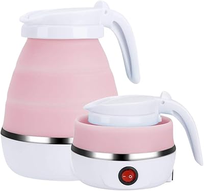 Gobesti folding kettle, electric foldable traveling kettle kettle with electrical silicone heating of foldable food quality, pink, 7863000, 17.2 x 13.2 cm.. Tired of overpriced goods and slow delivery? DIAYTAR Nigeria brings affordability and speed together with a wide selection of products.