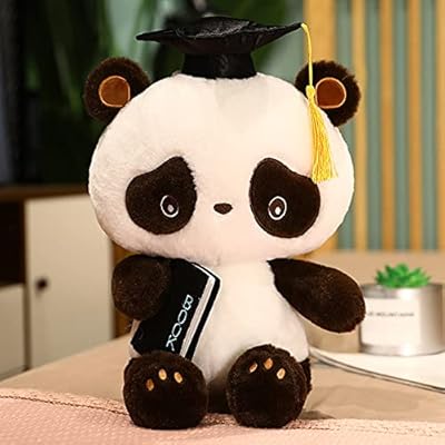 AEPRO - Plush Doctor Panda Discount Diploma Peluche Soft Panda Panda Sweet Doll Gift For Children For Graduates (Black 55cm).. DIAYTAR NIGERIA brings the marketplace home to you with affordable prices and delivery in 5-8 days.