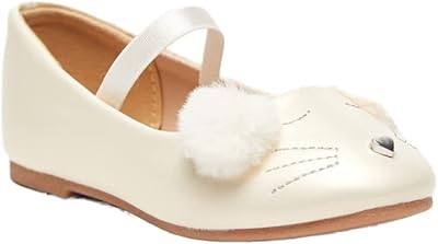 Ballets to put on embroidered round end with elastic strap for girls.. Join thousands of satisfied shoppers on DIAYTAR Nigeria.