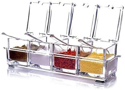 Acrylic crystal crystal box Karting Pepper and salt shelf.. DIAYTAR NIGERIA brings affordable shopping to every Nigerian home with delivery in just 5-8 days.