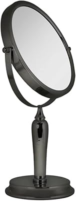 Anaheim by zadro mirror, courtesy rotary mirror, magnification 2 glasses, beauty makeup hairstyle for bedroom, bathroom or counter (5x/1x, black nickel).. Shop smart, shop DIAYTAR - Nigeria's most affordable e-commerce platform with nationwide delivery.