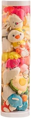 Organizer for toy for animal animals in plush and plush, transparent cylinder to present children's toys, large storage capacity for dolls and dolls 1.5 meters high.. DIAYTAR NIGERIA brings affordable shopping to your fingertips with reliable delivery in less than 8 days.