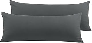 Bicocassa Lot of 2 cushion covers 100 % soft microfiber pillowcases with closure.. DIAYTAR NIGERIA: Where shopping dreams become reality with affordable prices and prompt shipping.