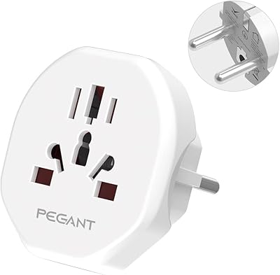 Begant Universal Travel Adapter to European Getting for all European countries, United Kingdom, Australia, China, Russia, Turkey and Spain Universal Power Adapter (White).. DIAYTAR NIGERIA: Nigeria's answer to affordable online shopping with reliable 5-8 day delivery guarantee.