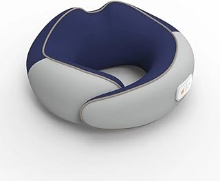 Portable massage pillow for the neck and neck with heating, deep shiatsu masseur with ergonomic support in memory foam in the shape of a U -shaped for the house, the office, the car, the trips (blue).. DIAYTAR NIGERIA: Where every shopping need is met with affordable prices and timely delivery.