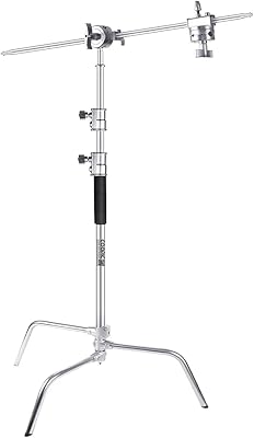 CONNE CONNE CONNEMBLY STEIDABLE, MAXIMUAL LE LE LE LE LE LE LE LEGURE 210 cm, with 88 cm mounting arm and 2 handle heads for video reflector and COPIC single-light photography.. DIAYTAR NIGERIA brings the marketplace to every Nigerian home with affordable prices and quick delivery.