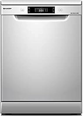 3 baskets for Sharp dishwasher, 14 settings and 8 programs-QW-MA814-SS stainless steel Silver model... Easy checkout, quick delivery — shop now on DIAYTAR Nigeria.