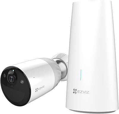 Outdoor security camera WiFiz Ezviz BC1 1080p with autonomy of 365 days, color vision color, PIR movement, intelligent human detection, bidirectional audio, works with Alexa and Google Assistant (BC1-B1).. Why shop anywhere else? DIAYTAR Nigeria has it all, at prices you’ll love.