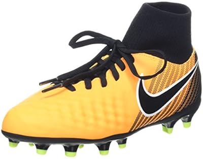 Majesta Onda 2 football shoes for young boy, black, light brown and pea.. Nigeria shops with DIAYTAR — wide selection, fast shipping, and great value.