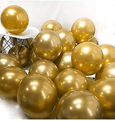 Party balloons - Chromed latex balloons with 12 inch glitter for party decorations - Set of 50 pieces (gold).. Nigeria's favorite online shopping platform, DIAYTAR offers unbeatable prices and delivery within a week.