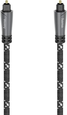Hama 205139 Fiber Optical Audio Cable With Odt Toslink, 5 feet, black socket.. DIAYTAR NIGERIA: Your affordable gateway to thousands of products delivered within a week.