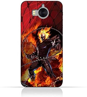TPU silicone protective shell for Huawei Y5 2017 with Ghost Rider pattern.. Shop smarter with DIAYTAR NIGERIA's diverse marketplace and budget-friendly nationwide delivery.