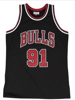 Basketball jersey/Chicago Bulls #91 Dennis Keith Rodman Jersey with fast -drying sleeve with fast drying, embroidered vest for adults, black, m.. Shop local, shop fast — DIAYTAR Nigeria delivers across the country.