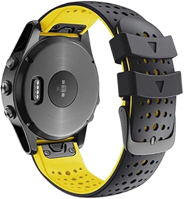 Dado band in ventilated silicone 26 mm width for Garmin Fenix ​​5x/Fenix ​​5x Plus/Fenix ​​6x/Fenix ​​6x Pro/Fenix ​​3/Fenix ​​3 HR/Descent MK1/D2 Delta PX HH.. DIAYTAR NIGERIA: Your affordable shopping destination with thousands of products delivered in days.