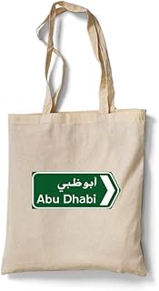 Reusable tote bag in ecological cotton canvas/shopping/shoulder bag with ABU Dhabi, Multicolore signaling panel,.. Shop quality and variety at unbeatable prices on DIAYTAR Nigeria — delivery in under 8 days.