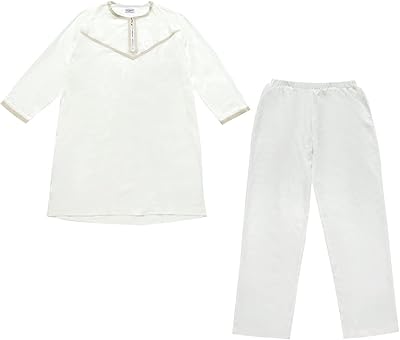 Simple Islamic clothing for men, round neck, long sleeves with pockets, men's shirt, Saudi Arabia, Long Thobe (Color: White, Size: XL).. DIAYTAR NIGERIA: Your partner in affordable online retail with reliable delivery across the nation.