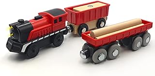 Back goods train for DXIA wooden railway set for toddlers of 2, 3, 4 and 5 years old, boys, magnetic construction site, car, farm port (without battery).. Discover shopping made effortless with DIAYTAR NIGERIA's comprehensive platform and quick shipping.