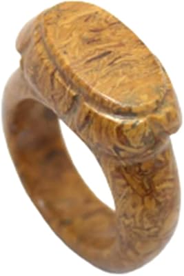 Ring for woman from Rajasthan Gems with semi-precious natural jaspe c 574, silver, without precious stones.. Shop confidently on DIAYTAR Nigeria — everything you need, delivered quickly.
