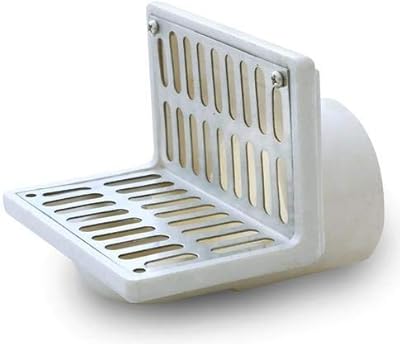 Roof roofing drain-bearlcon-Balcony Bathing in ABS + stainless steel grid (125mm x 125mm) with output.. Your ultimate shopping destination, DIAYTAR NIGERIA combines extensive selection with affordable shipping.