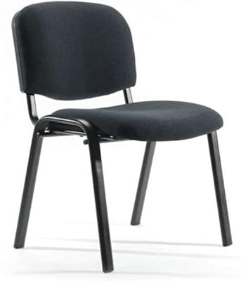 AWF Al Wadi Furniture® Conference chair in padded fabric, Modern stackable chair for office, guest chair, visitor chair, waiting chair, meeting chair for reception in living room and dining room - Black.. DIAYTAR NIGERIA: Where every click leads to affordable purchases delivered promptly to your door.