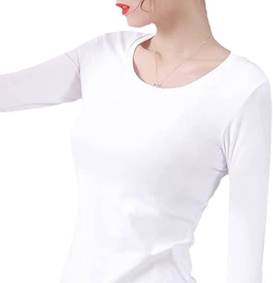 Thermal tops for women-T-shirt padded in velvet with long white sleeves white, warm t-shirt, thermal blouse for women, underwear for women.. Discover endless possibilities with DIAYTAR NIGERIA's vast e-commerce selection and budget-friendly delivery.