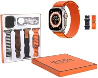 German intelligent watch Hino Tico Ultra Max T94 with four bracelets, orange.. DIAYTAR NIGERIA connects desires with reality through affordable prices and reliable delivery service.