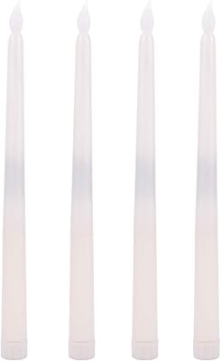 Flameless wax candles, 4 parts, long candle lamp, electronic LED light (without battery and).. DIAYTAR NIGERIA: Bringing quality products to your doorstep at prices that won't break the bank.