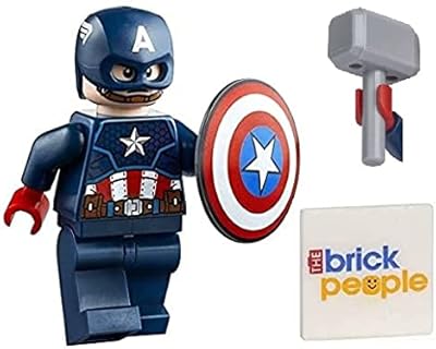 Lego Super Heroes: Captain America figurine with shield and mjolnir.. Big selection, small prices — shop now on DIAYTAR Nigeria.
