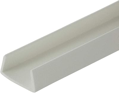 White exterior in 5/8 "styrene plastic in the shape of a U/channel C 36" Long (package of 4).. Shop smart with DIAYTAR NIGERIA, offering a vast product range delivered to your doorstep within a week.