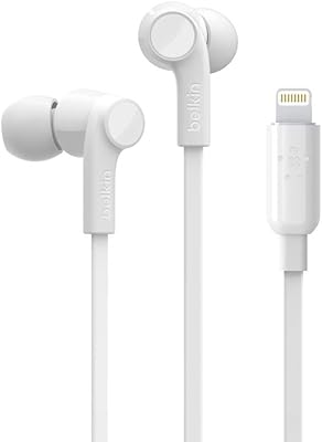 Belkin SoundForm headphones with Lightning connector Intra-earricular MFI certified headphones with waterproof and resistant microphone.. Enjoy deals you can’t resist and delivery you can trust — DIAYTAR Nigeria.