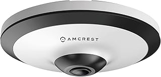 AMCREST FISHEYE POE IP CAMERA, 360 degrees 5MP panoramic, Fisheye surveillance camera, night vision, cloud, NVR and microSD recording, IP5M-F1180EW (White).. DIAYTAR NIGERIA makes online shopping accessible with our budget-friendly prices and reliable shipping.