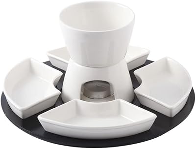 Ceramic fondue service, 2 in 1 heating cup and candle burner, mini butter founder for cheesecake with snack bowl and 4 forks, cooking tool for pot, white.. Shop smarter with DIAYTAR NIGERIA's comprehensive catalog and budget-friendly 5-8 day delivery.