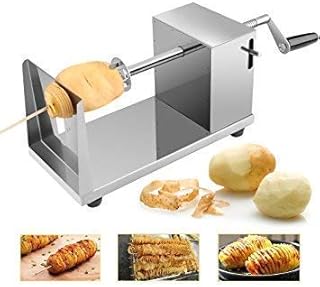 Harihub potato slicer in stainless steel, Twisted Machine Shopped Spiral for Tornado Frites.. DIAYTAR NIGERIA makes quality accessible to all with our affordable prices and quick delivery service.