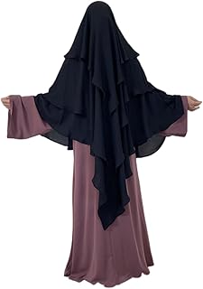 Xiankangxiao Ramadan and prayer of long hijab 3 layers Islamic Jilbab Abaya for women, red, one size.. Skip the lines and shop online — DIAYTAR Nigeria delivers to your door in days.