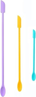 Silicone spatula, set of mini make -up spatulas, 3 pieces, mini reusable mini spatula with double ends for pots, kitchen, cosmetics.. DIAYTAR NIGERIA: Where affordable shopping meets reliable nationwide delivery in less than a week.