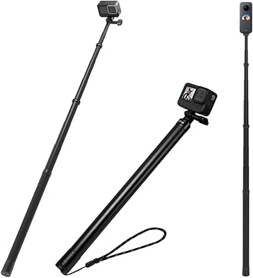 Ultra long telesin selfie pole - Light and extensible portable monopod of 106 "for Gopro/Osmo Action/Insta360 (Improved Selfie 106" Perche).. Discover the perfect balance of selection and value with DIAYTAR NIGERIA's nationwide e-commerce platform.