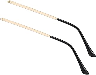 1 pair of replacement arms of metal glasses, replacement arm of universal sunglasses frame for sunglasses (gold).. DIAYTAR NIGERIA delivers more than expected with our extensive catalog and 5-8 day delivery service.