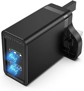 USB wall loader version with 2 USB ports (A+A) Fast load (18W/18W) Black UK socket (FBAB0-UK).. Why waste time in traffic when you can shop online at DIAYTAR Nigeria? Enjoy convenience, unbeatable prices, and prompt delivery anywhere in Nigeria.