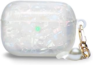 Luxury rigid protection case for Apple AirPods Pro with pearl and shell. Magnificent shiny protective case for AirPods Pro from accessories for Bluetooth headphones (Airpods Pro).. No stress, just speed — DIAYTAR Nigeria ships in days.