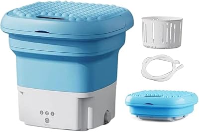 Washing machine AWH - Mini Lortable and Automatic Double use machine with ultrasonic front and rear pulse with emptying hole - Blue.. Experience hassle-free shopping with DIAYTAR NIGERIA's user-friendly platform and prompt delivery service.