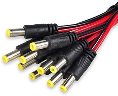 10 "30 cm 2.1 x 5.5 mm Power connectors CC males in pig tail for CCTV Pack surveillance cameras of 10.. DIAYTAR NIGERIA: Where shopping dreams become reality with affordable prices and prompt shipping.
