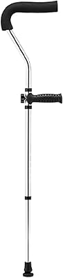 Medical crutches with adjustable height for adults, crutches under light aluminum arms with comfortable handles from 5.2 "to 5.8" - Capacity of 100 kg.. Shop smart, shop DIAYTAR - Nigeria's most affordable e-commerce platform with nationwide delivery.