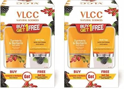 Face cleaner with turmeric and Berberine VLCC + anti -branded face cleaner, 2 x 150 ml.. Navigate through thousands of products at pocket-friendly prices with DIAYTAR NIGERIA's easy-to-use platform.