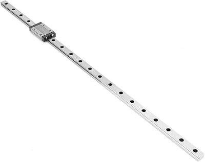 High precision aluminum linear aluminum rail guide 12 mm width + black linear sliding bar, 3D DIY machine 3D printer (500 mm).. Experience the DIAYTAR difference with our vast product selection and delivery within 5-8 days.