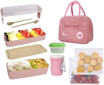 Japanese lunch box, 3 in 1 Japanese lunch box, 2 -layer waterproof lunch box, Bento lunch box for children and adults (pink).. Your budget-friendly online marketplace, DIAYTAR NIGERIA delivers a world of products in just 5-8 days.