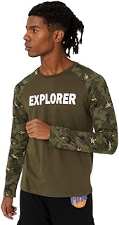 T-shirt with long sleeve for men with camouflage print.. DIAYTAR NIGERIA: Empowering Nigerians with access to affordable products delivered within 8 days.