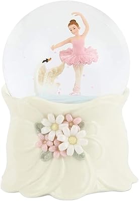 Ballet Girl Ballet Crystal Music Box with colorful lights and self-routing Christmas glitter Christmas box (color: white, size: 10.7 * 11.1 * 14.5 cm).. DIAYTAR NIGERIA brings the market to your fingertips with affordable prices and swift delivery services.