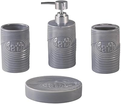 The set of bathroom accessories in the shape of an orchid includes a soap dispenser, a toothbrush, a cup and a win-winning rack for the decoration of the counter and a gift of rack hanging, 4 sets.. DIAYTAR Nigeria: Where affordability meets speed and quality.