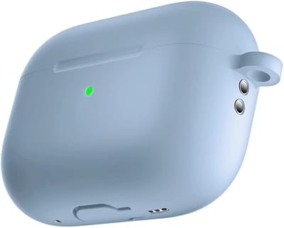 Dado protection case for airpods pro 2 2nd generation with keychain, flexible silicone case offering visible LED frontal protection (sky blue).. DIAYTAR NIGERIA delivers more than products - we deliver affordable shopping satisfaction nationwide.