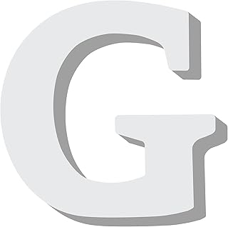 Rosimoment Wood Wall Decoration Letter G Letter G For children's bedroom decoration, length 8 cm, white (letter G).. DIAYTAR NIGERIA makes online shopping accessible to all with budget-friendly prices and reliable delivery.